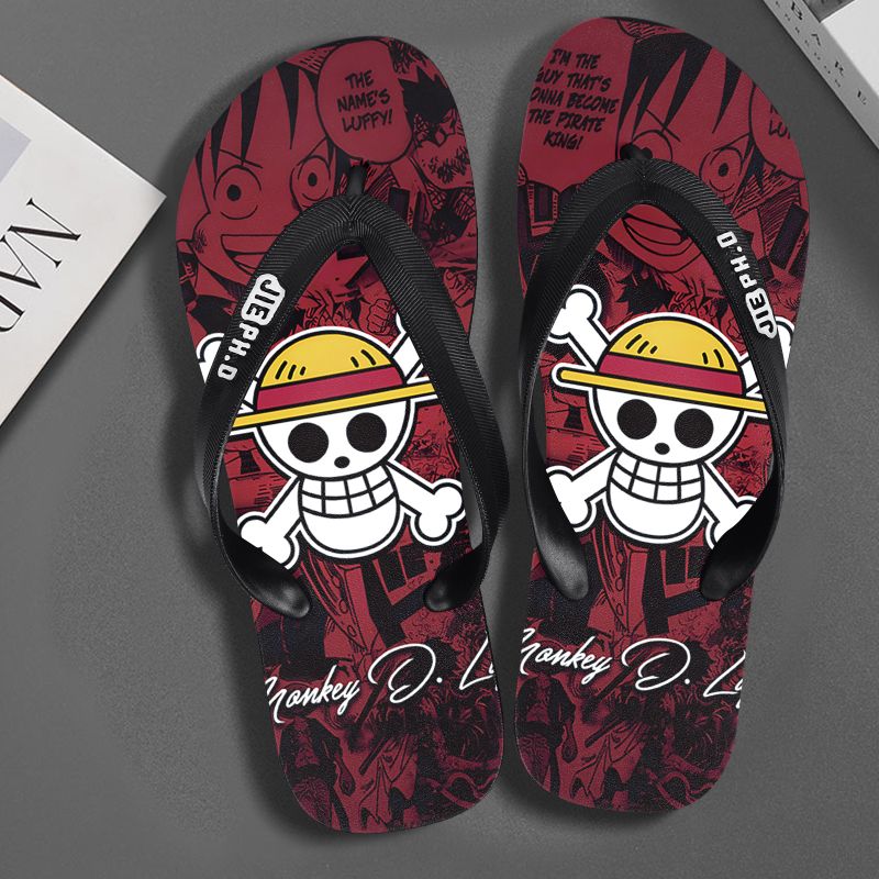 Summer Clothing For Japan - New One Piece anime flip-flops non-slip