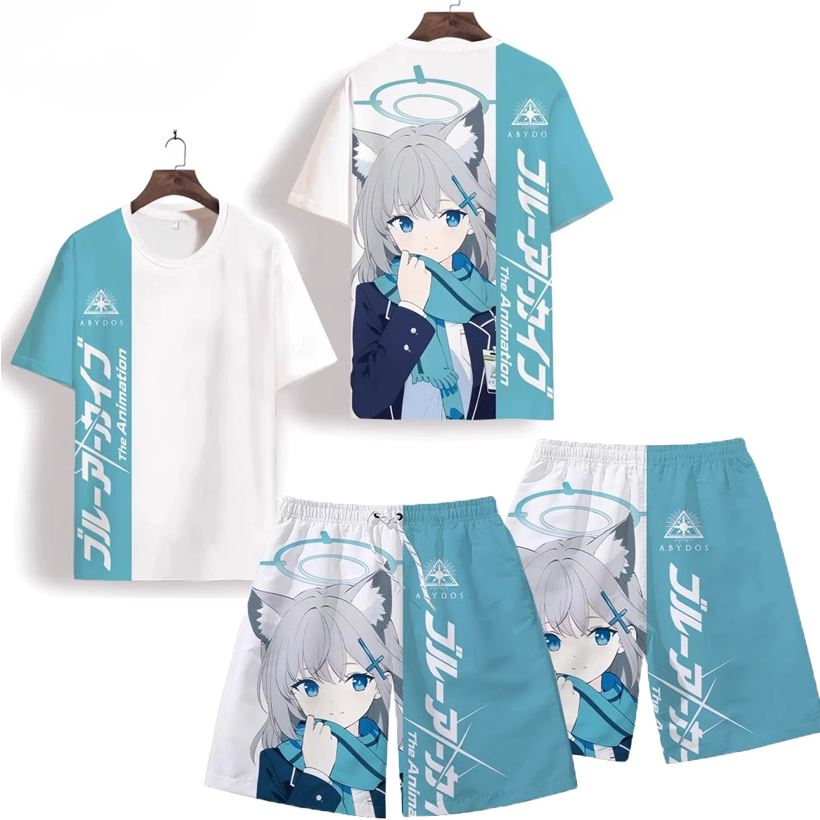 Summer Clothing Pieces - Men's Suits Anime Blue Archive Takanashi