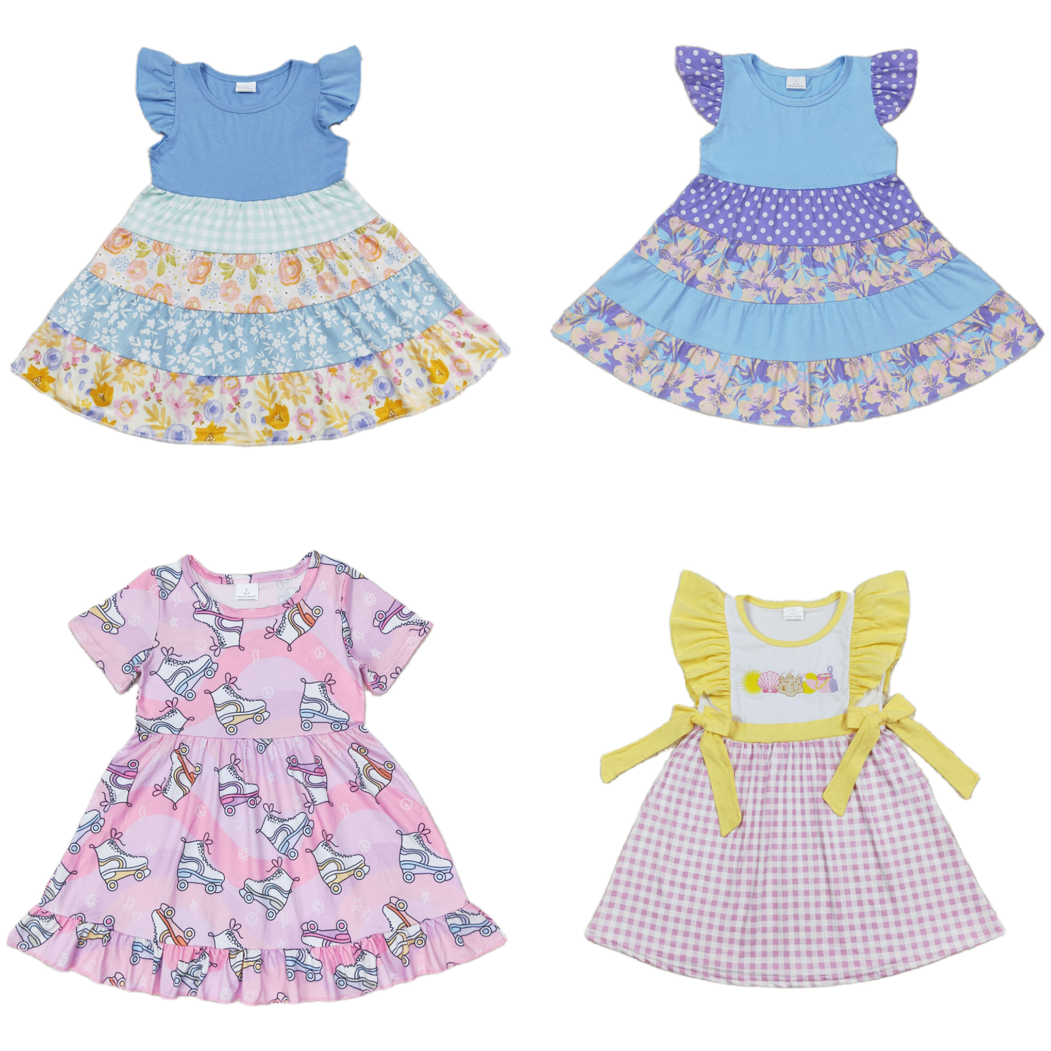 Summer Clothing Boutiques - Wholesale Toddler Flower One Piece Baby