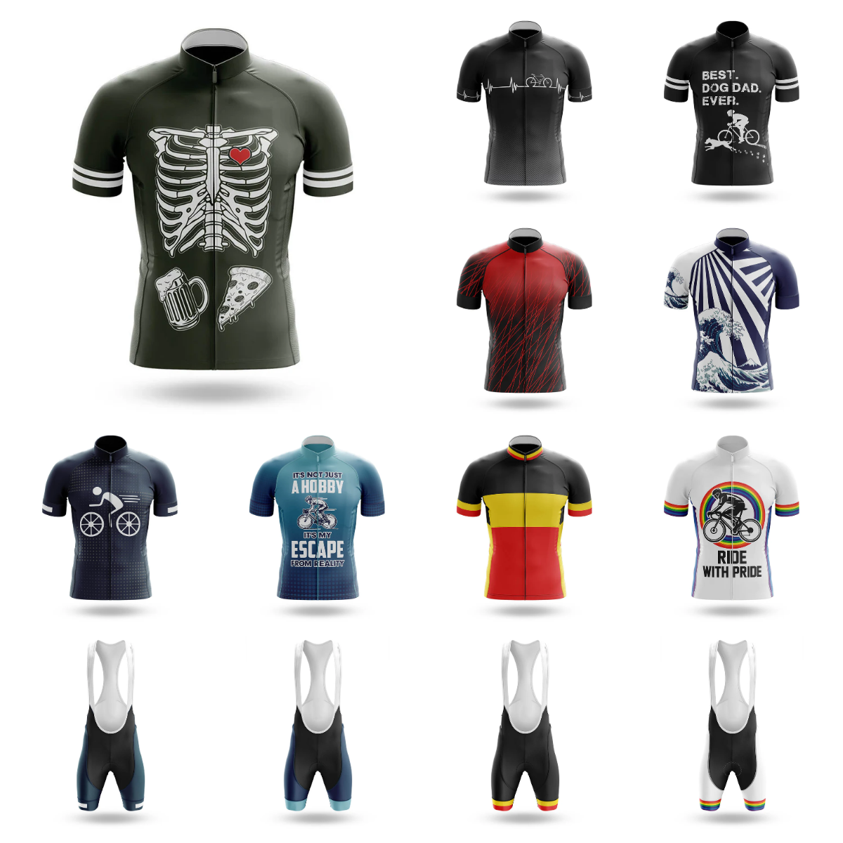 Summer Jumper Clothing - Bike On Road Cycling Jersey Clothes