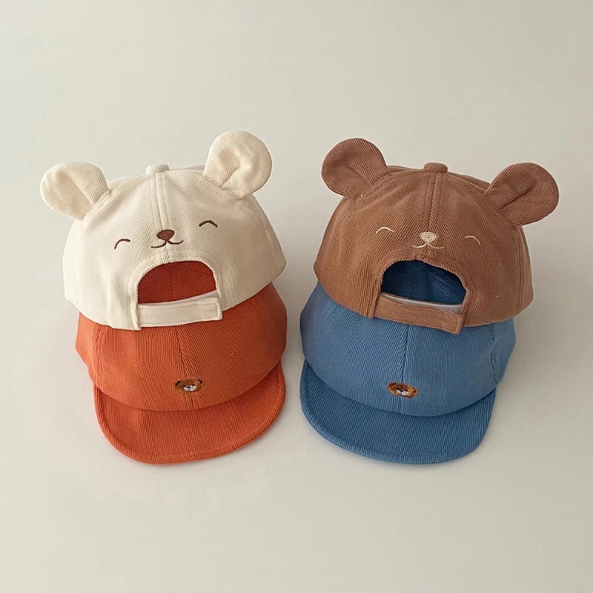 Summer Clothing Vacation - Kawaii Cartoon Bear Ears Solid Cotton