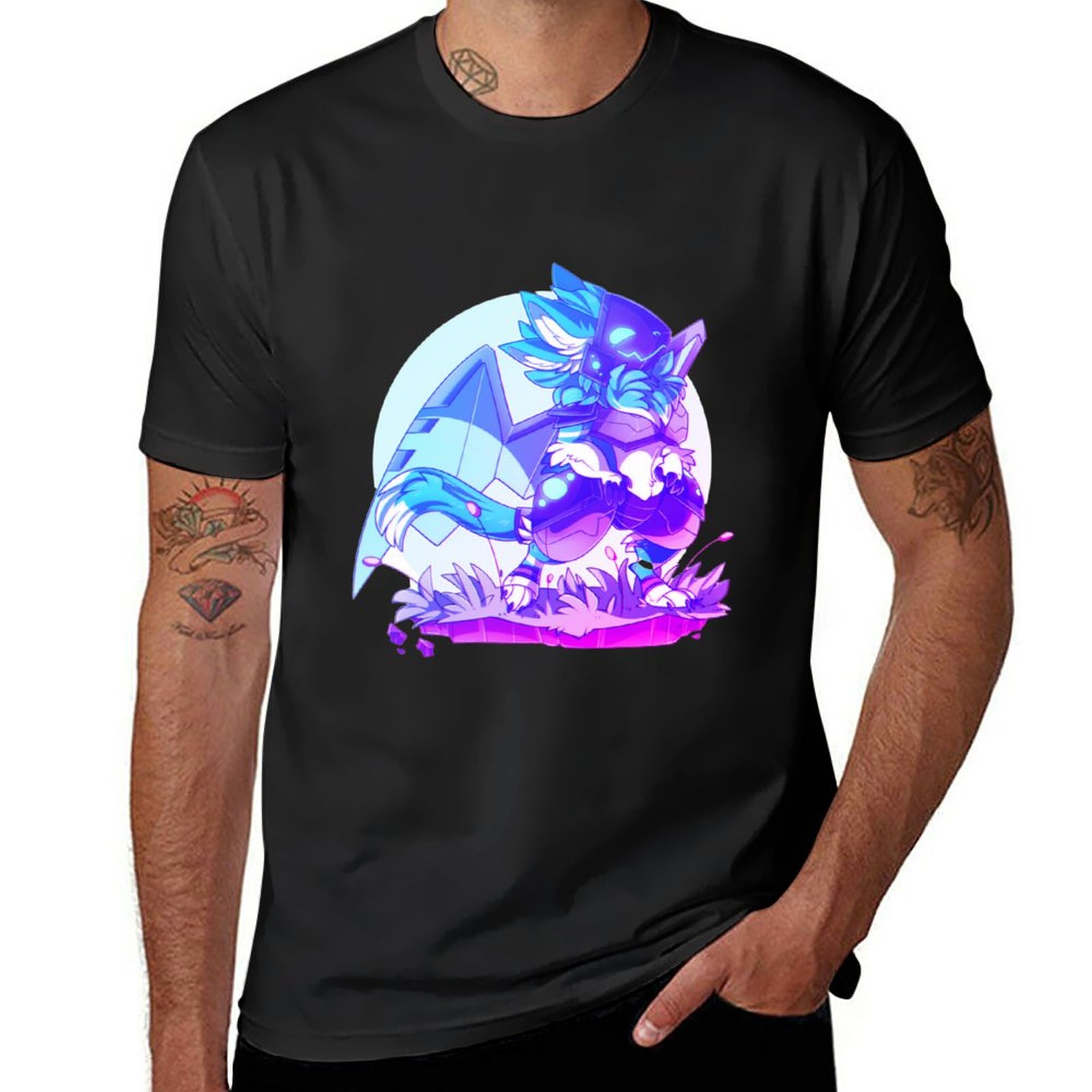 Summer Clothing Gif - New Protogen.robot, protogen,GIFS T-Shirt cute clothes