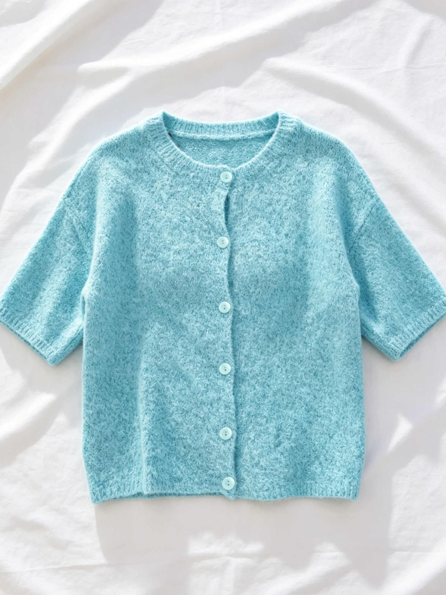 Summer Clothing Plus - Women's plus size spring/summer knitted cardigan,