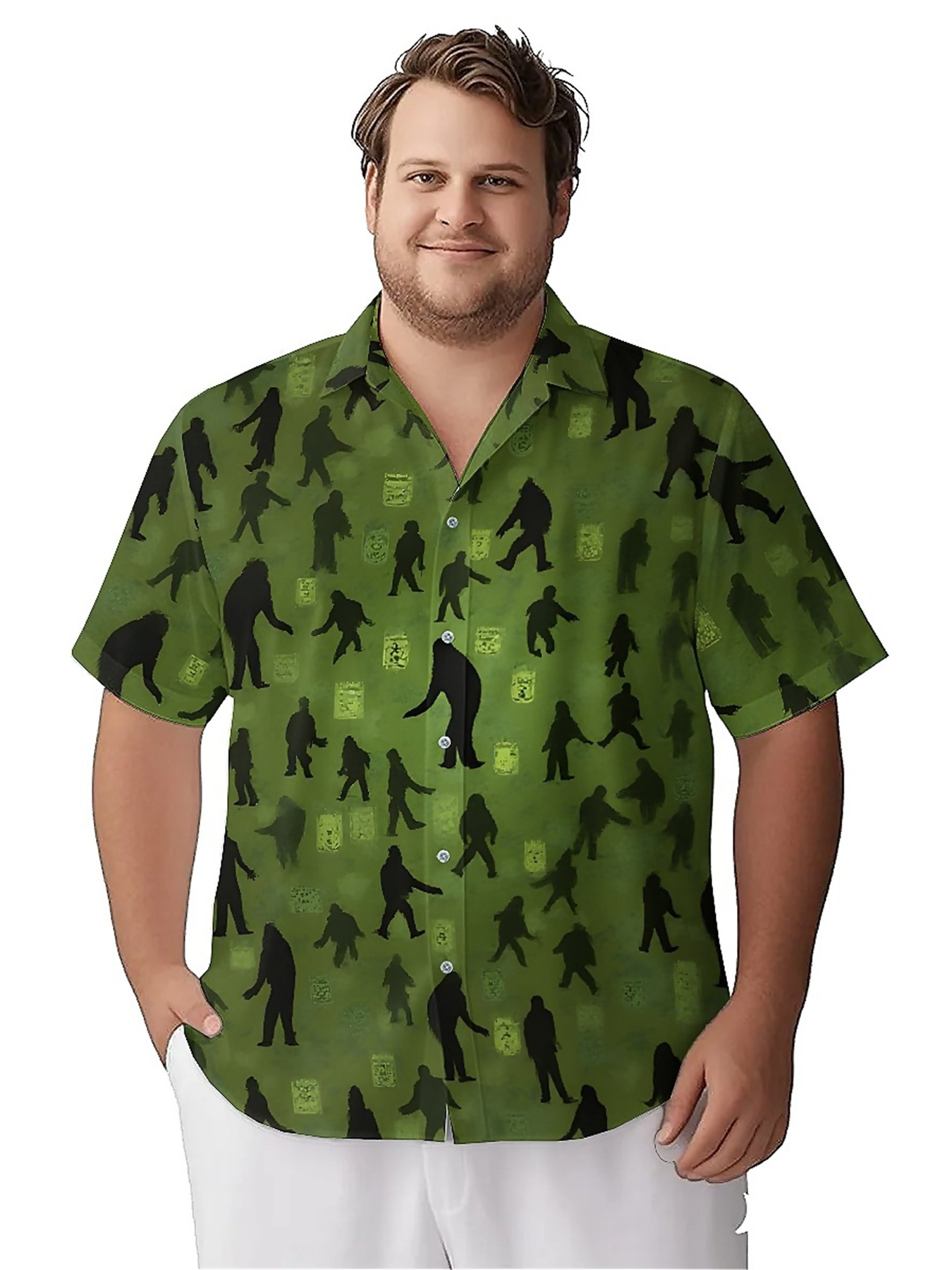 Men's Plus Size Hawaiian Shirt - Summer Clothing Plus ulasan dan harga