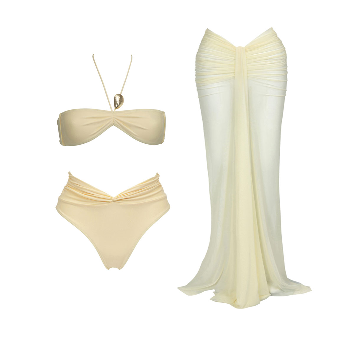 3 Pieces Bikini 2026 Sexy Wome - Swim Cover Up Mesh ulasan dan harga
