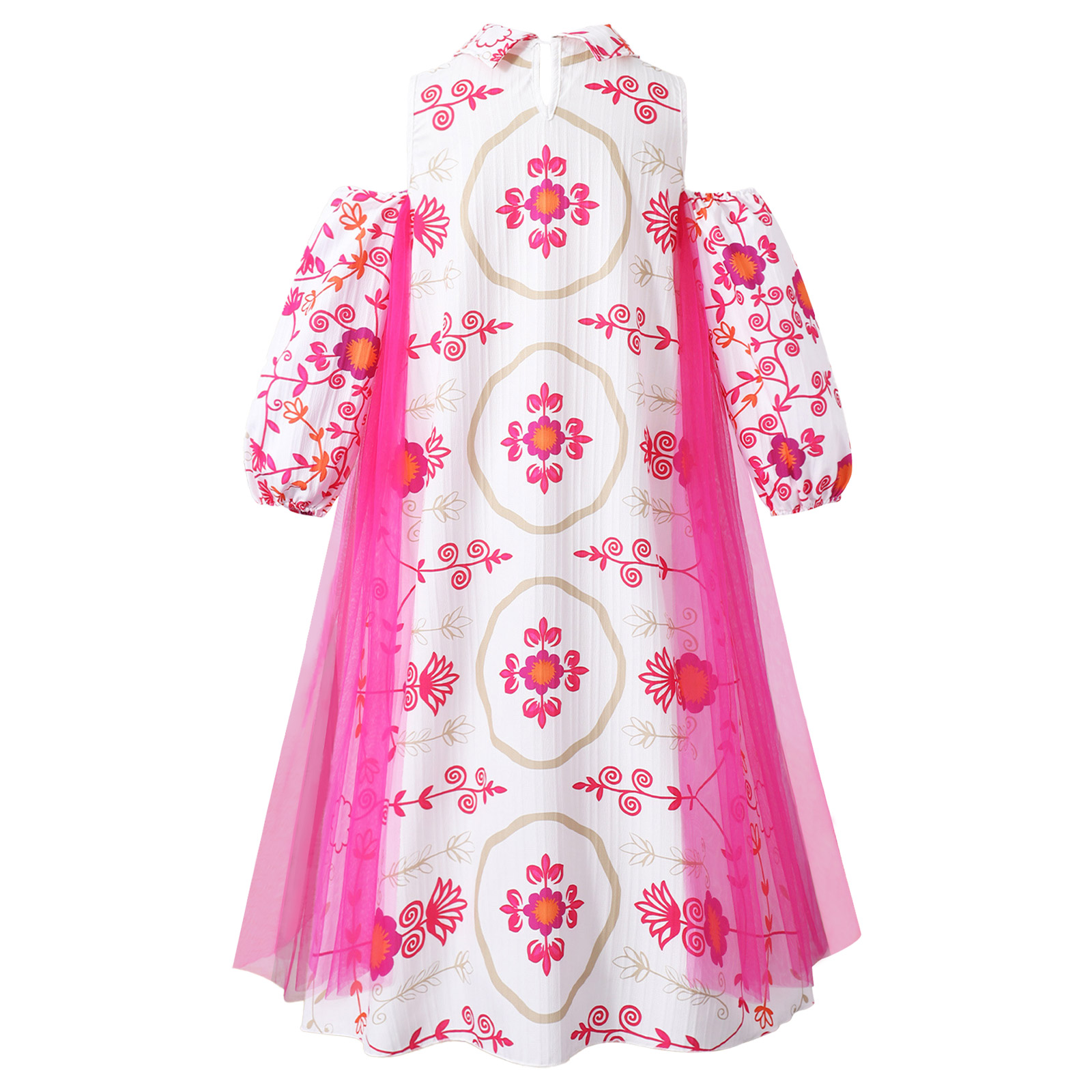 Girl Long Sleeve Mesh Patchwor - Summer Clothing For Girls ulasan dan harga