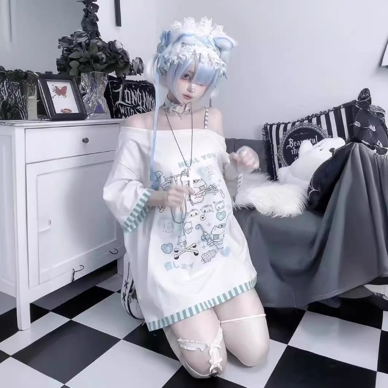 Anime Y2k Cartoon Kawaii Cat P - Summer Clothing For Japan ulasan dan harga