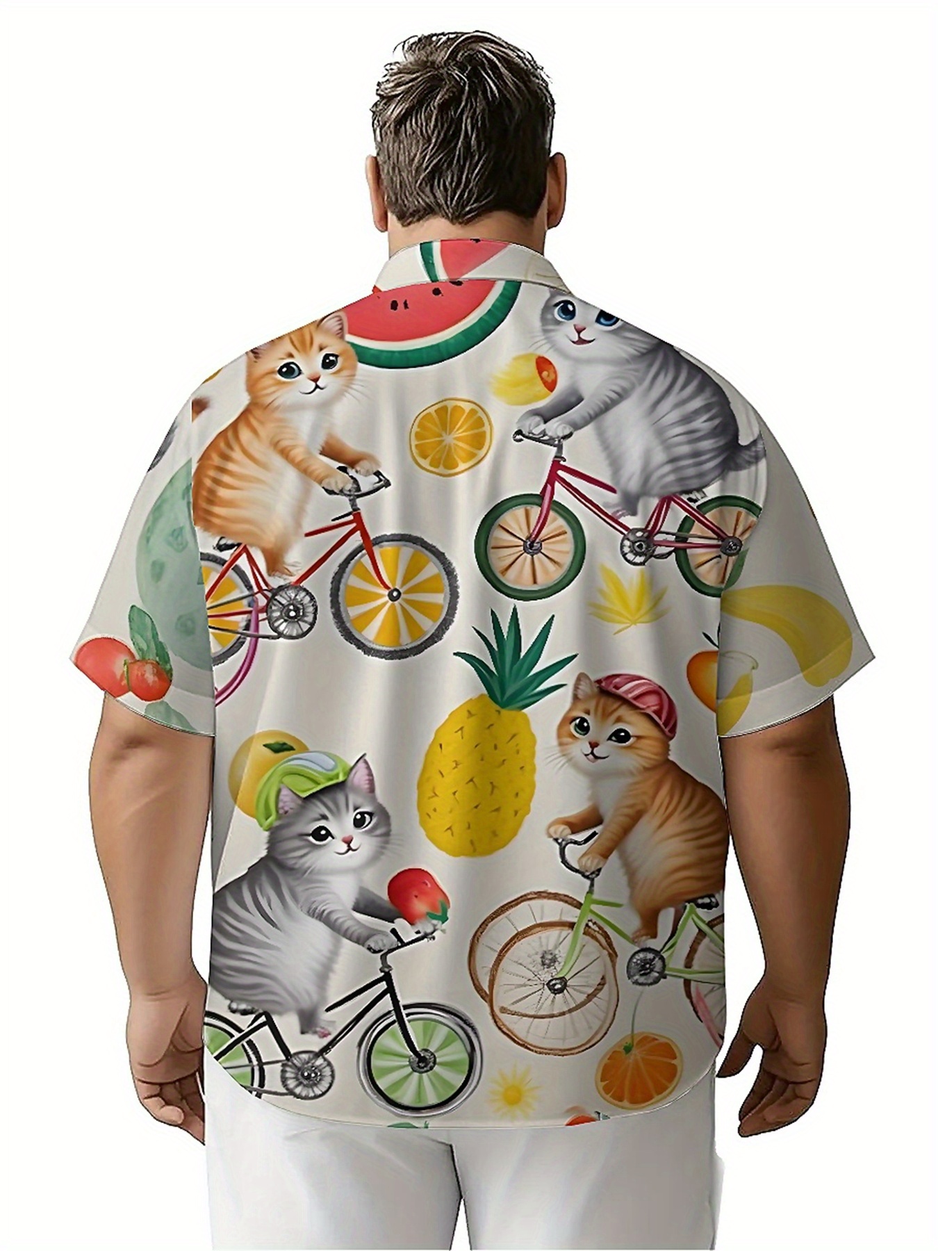 Men's Plus Size Hawaiian Shirt - Summer Clothing Plus ulasan dan harga