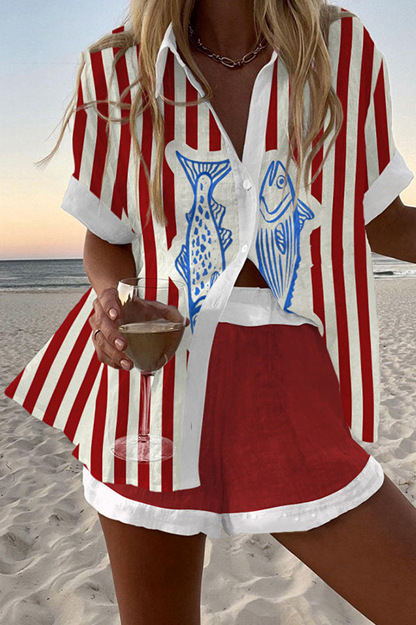 Fashion Print Beach Holiday 2- - Summer Clothing Vacation ulasan dan harga