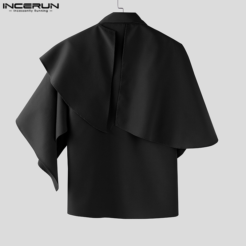 INCERUN Men Irregular Shirt So - Summer Clothing Colors 2026 ulasan dan harga