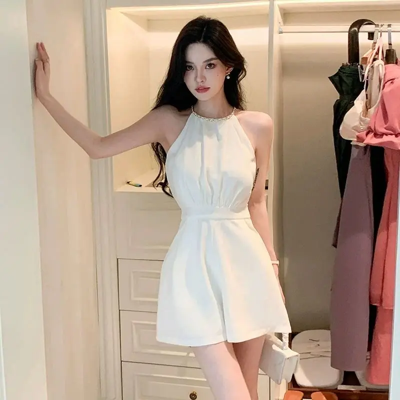 Cool White Woman Shorts Office - Summer Clothing Vacation ulasan dan harga