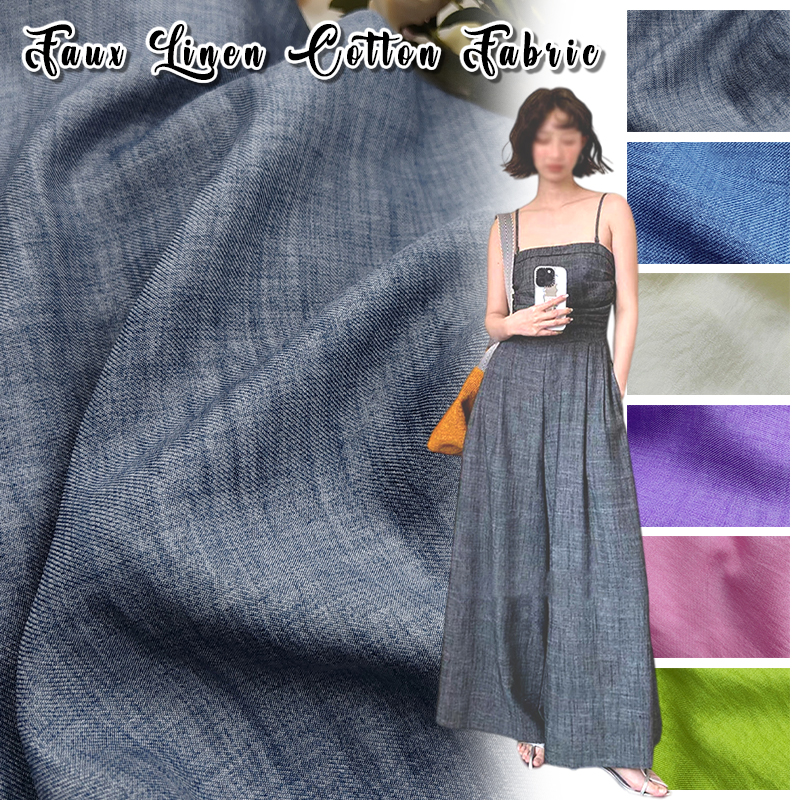 Slightly Wrinkled Soft Breatha - Summer Clothing Material ulasan dan harga
