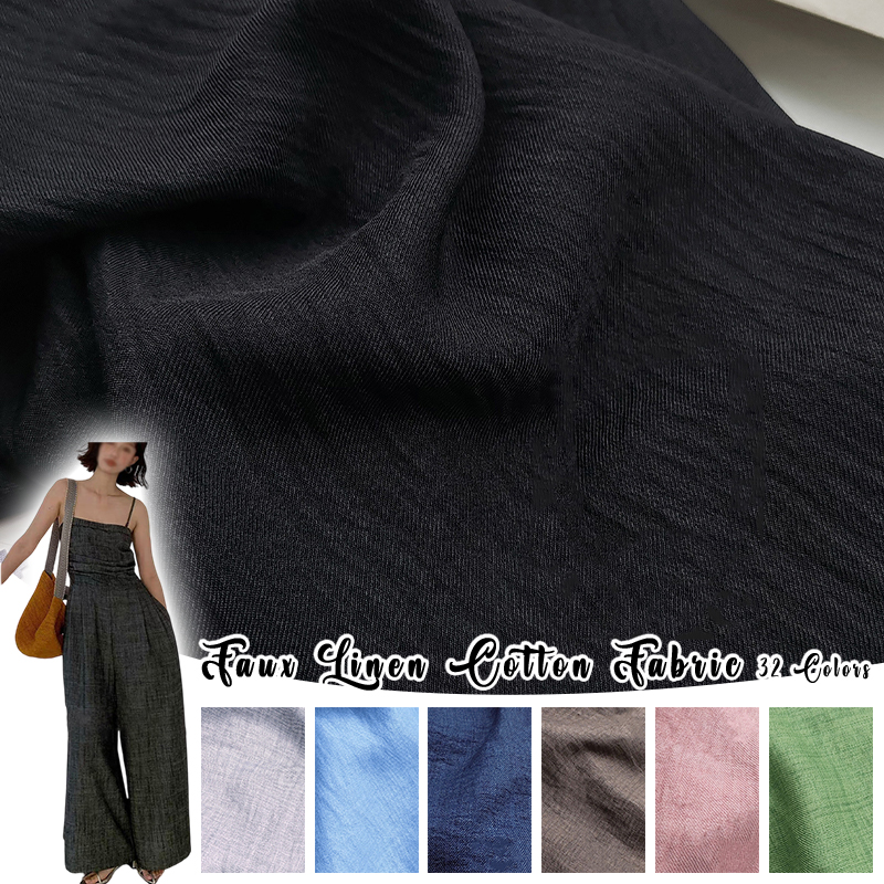 Slightly Wrinkled Soft Breatha - Summer Clothing Material ulasan dan harga