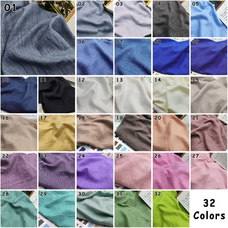 Slightly Wrinkled Soft Breatha - Summer Clothing Material ulasan dan harga