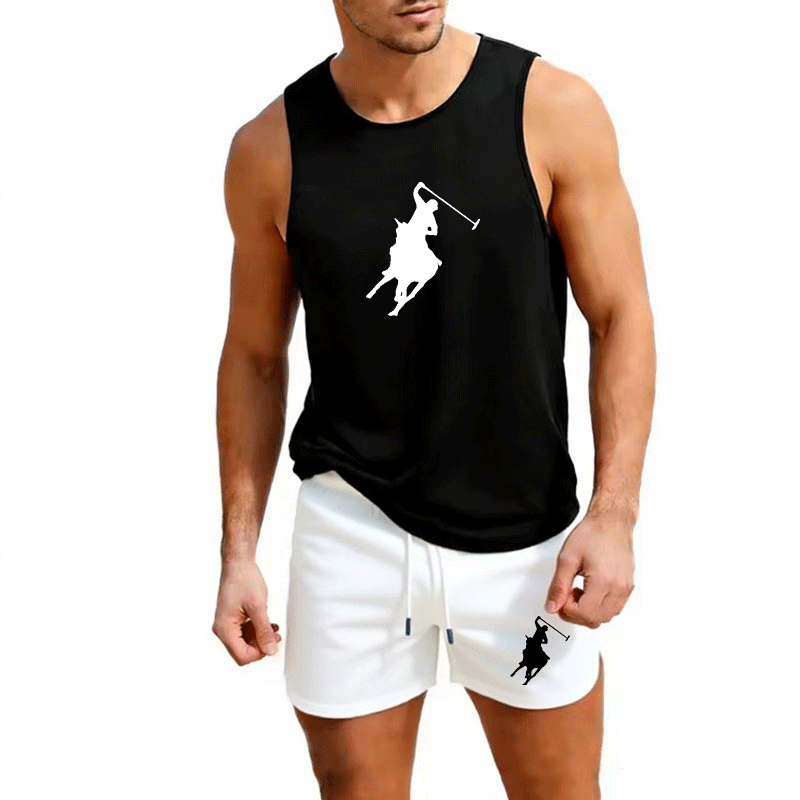 European Men Summer Vest and S - Summer Clothing Pieces ulasan dan harga