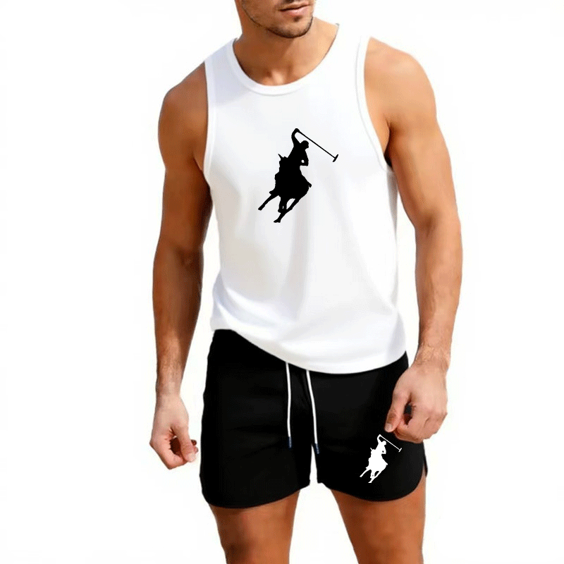 European Men Summer Vest and S - Summer Clothing Pieces ulasan dan harga