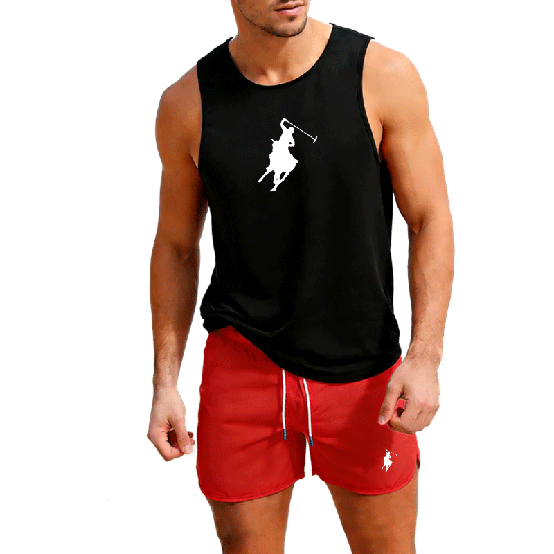European Men Summer Vest and S - Summer Clothing Pieces ulasan dan harga