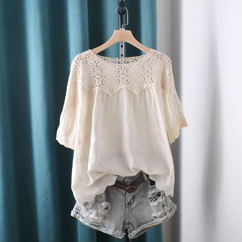 2026 Hollow Out Lace Patchwork - Summer Clothing For Japan ulasan dan harga
