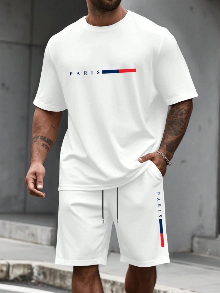 Men's Tracksuit 2 Piece ​O-nec - Summer Clothing Pieces ulasan dan harga