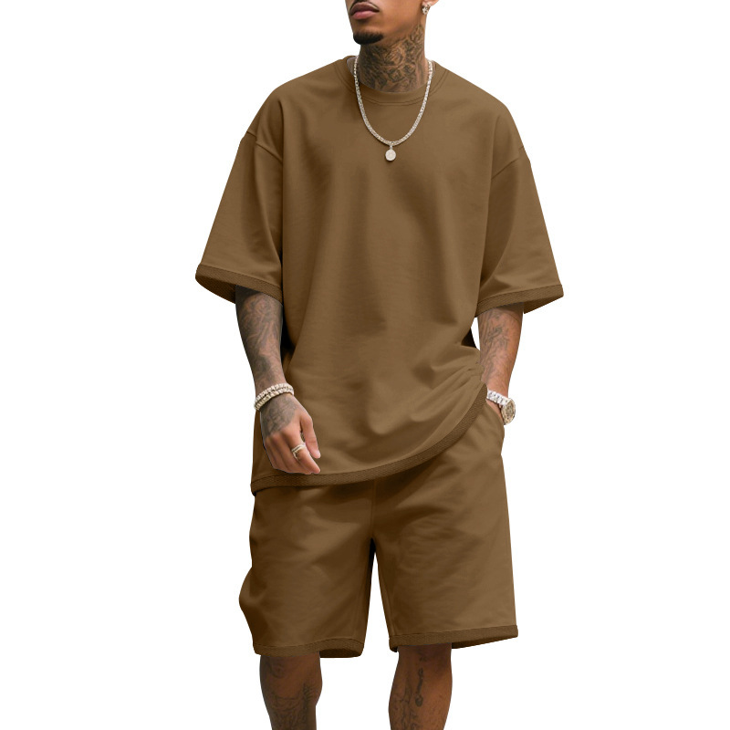 Men's Casual Two Piece Set Sum - Summer Clothing Pieces ulasan dan harga
