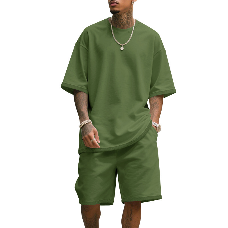 Men's Casual Two Piece Set Sum - Summer Clothing Pieces ulasan dan harga