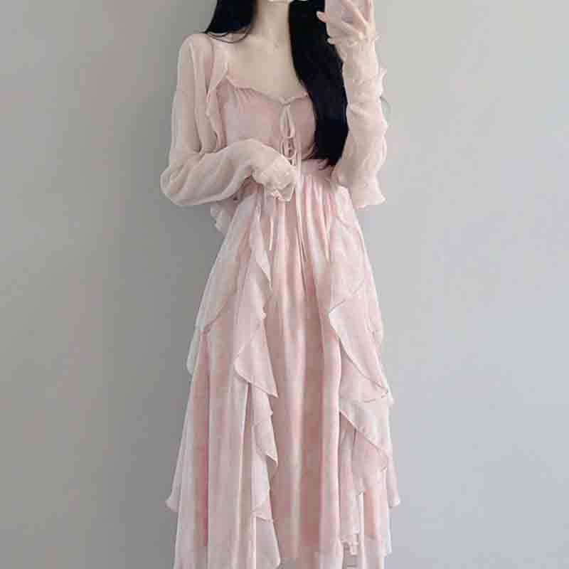 Spring Autumn New Sweet Girls  - Summer Clothing Aesthetic ulasan dan harga