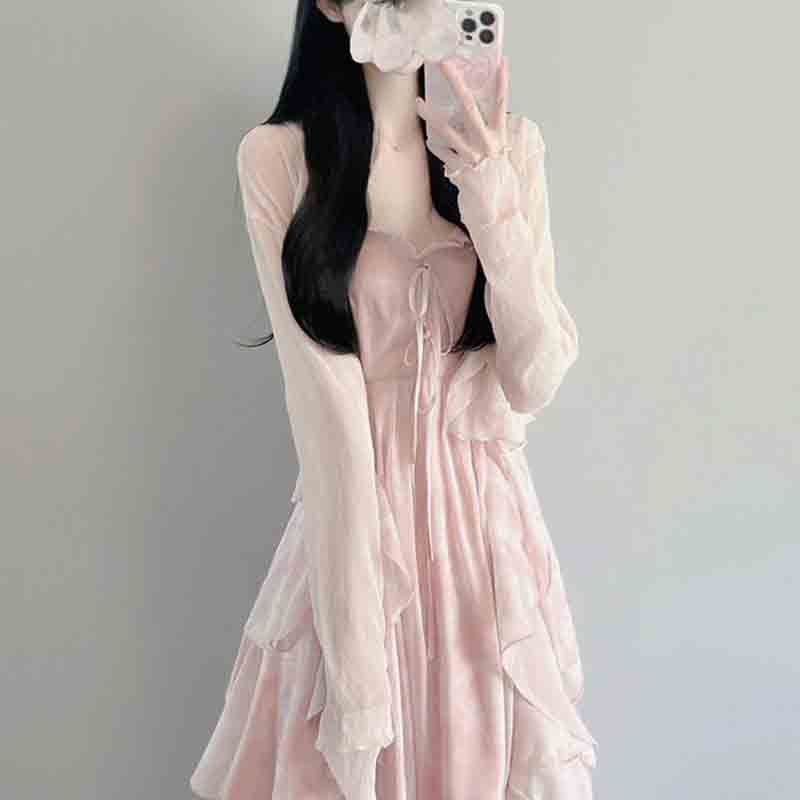 Spring Autumn New Sweet Girls  - Summer Clothing Aesthetic ulasan dan harga