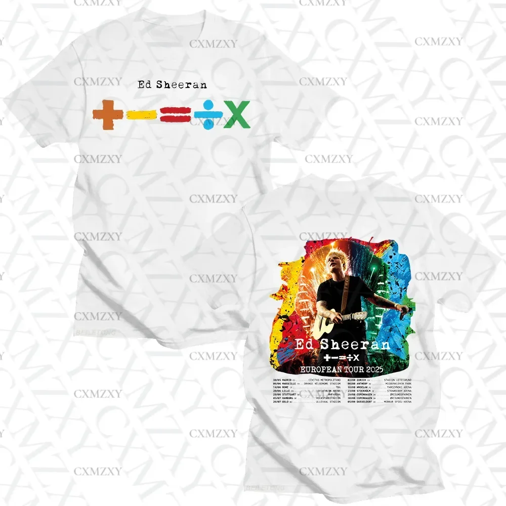 Ed Sheera European Tour  T-shi - Summer Clothing Gif ulasan dan harga