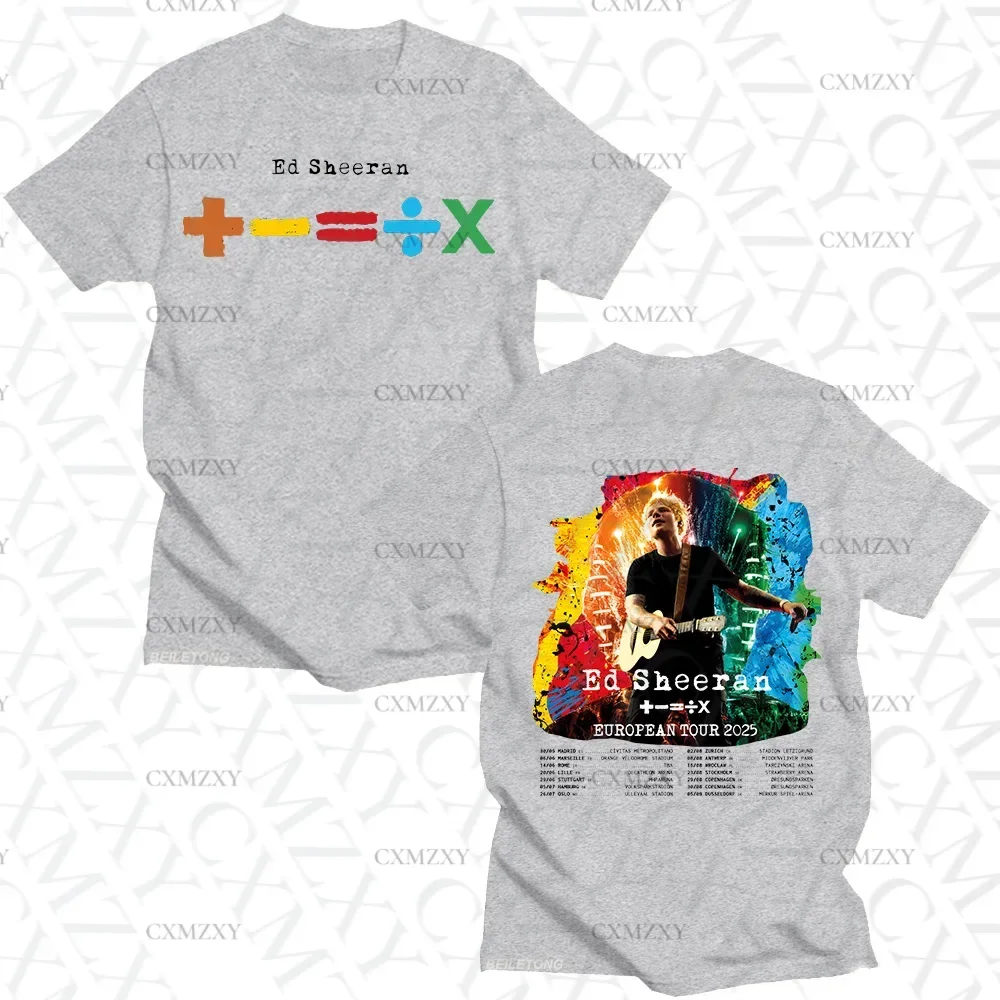 Ed Sheera European Tour  T-shi - Summer Clothing Gif ulasan dan harga