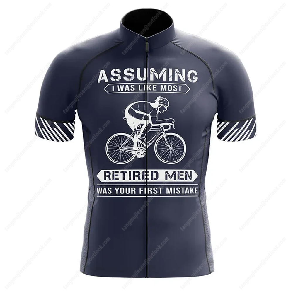 Assume Im Retired Cycling Clot - Summer Jumper Clothing ulasan dan harga
