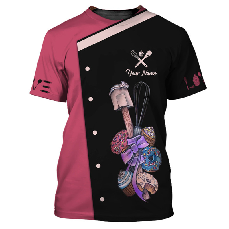 Custom Name Baker Graphic T Sh - Summer Clothing Name ulasan dan harga