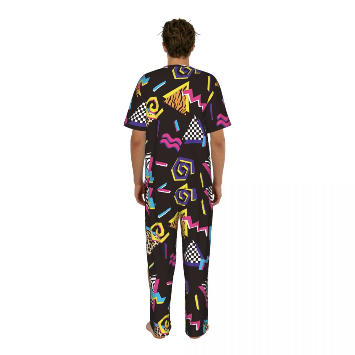 Men Pajamas Suit Short Sleeved - Summer Clothing Styles Men ulasan dan harga
