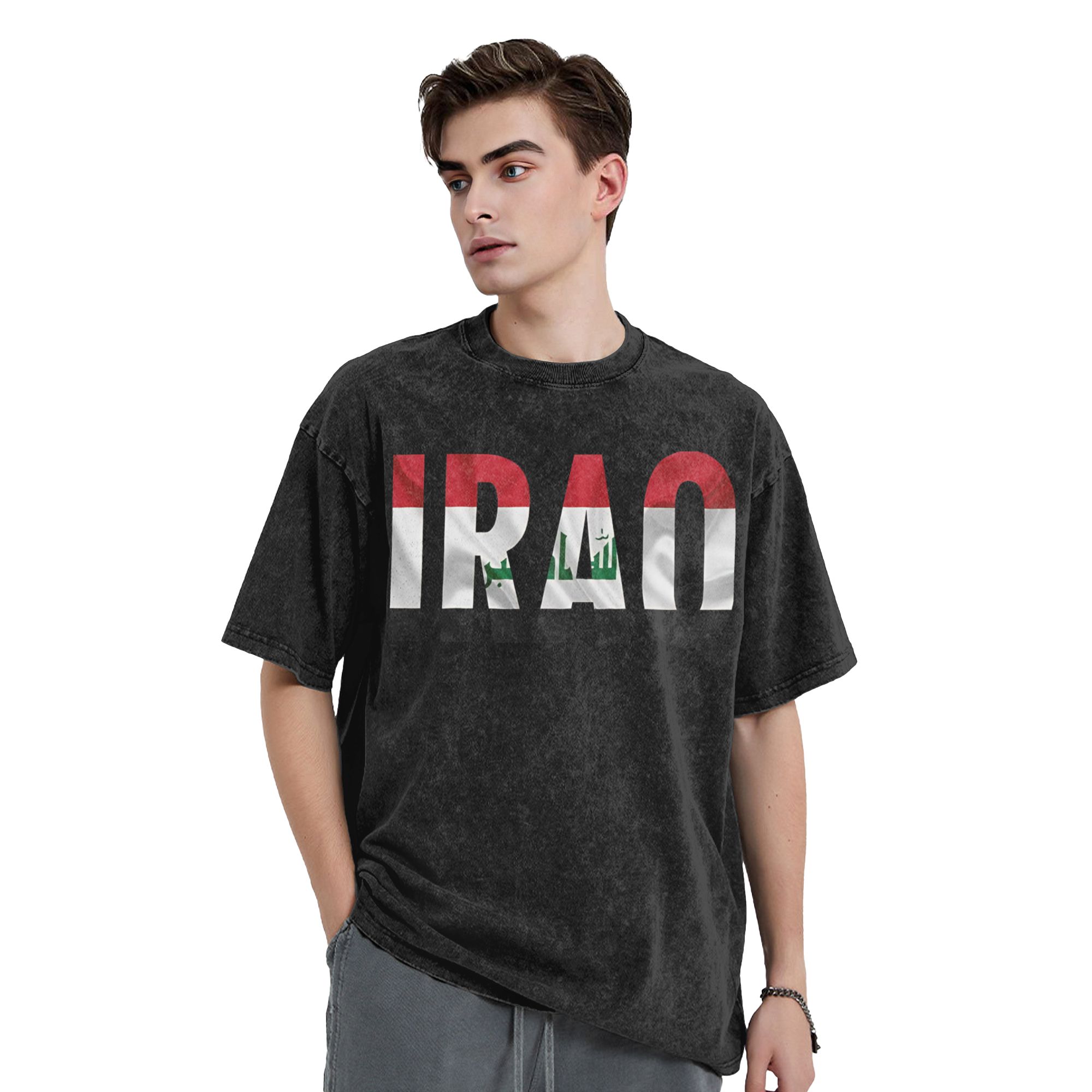 IRAQ Flag Name Stylish T-Shirt - Summer Clothing Name ulasan dan harga