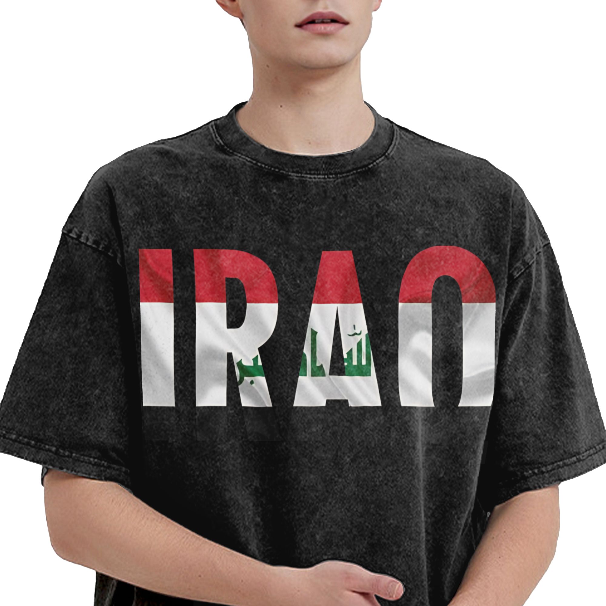 IRAQ Flag Name Stylish T-Shirt - Summer Clothing Name ulasan dan harga