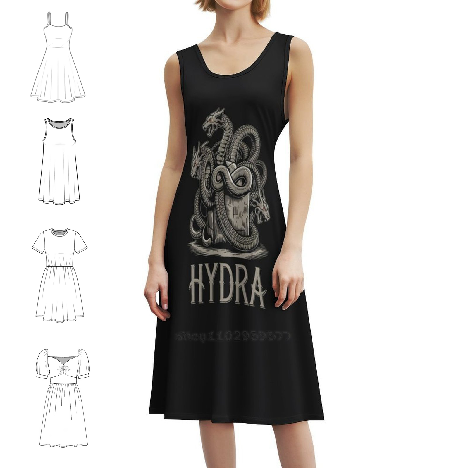 Women's Elegant Party Dress A- - Summer Line Clothing Brand ulasan dan harga