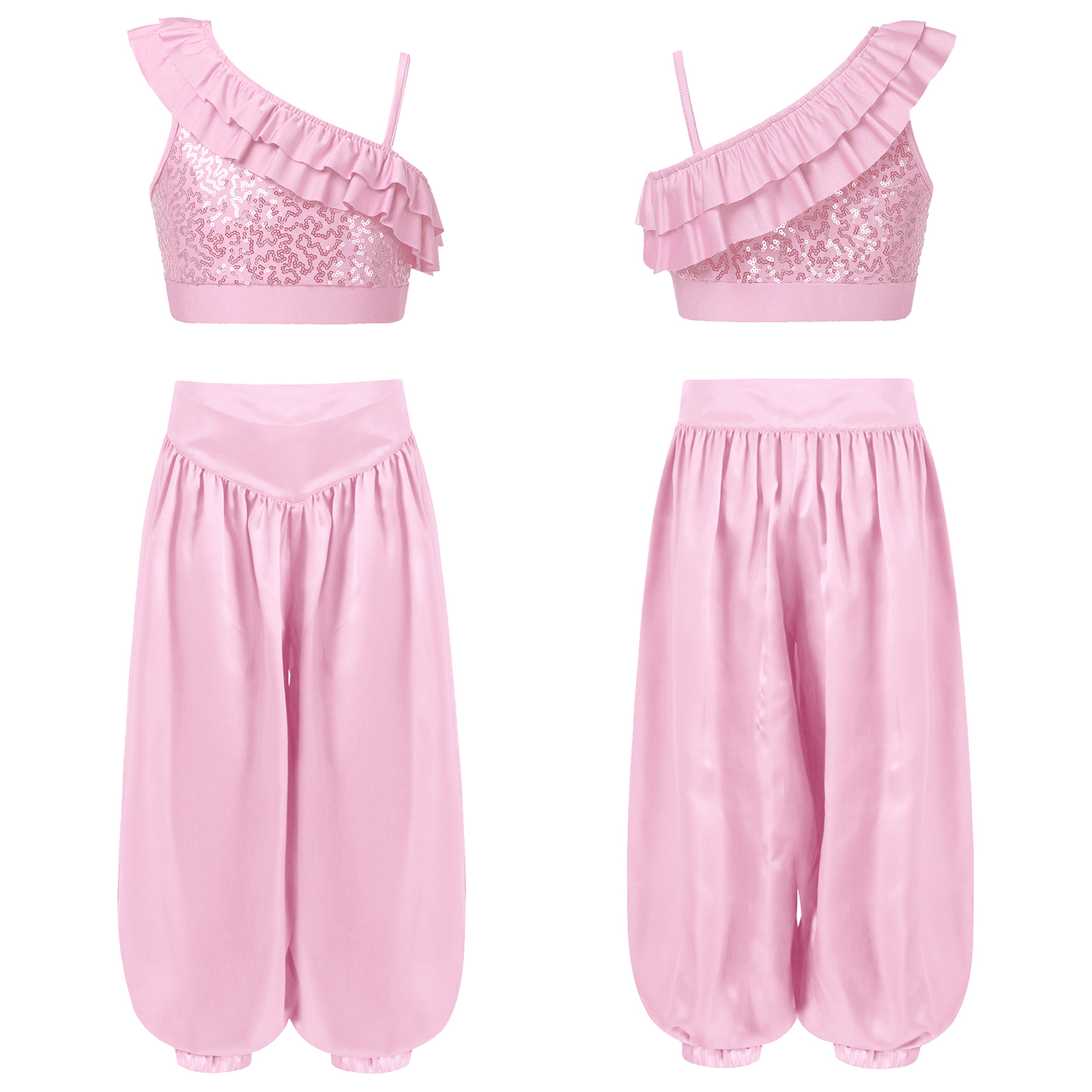 Children Shiny Sequins Dance C - Summer Clothing For Girls ulasan dan harga