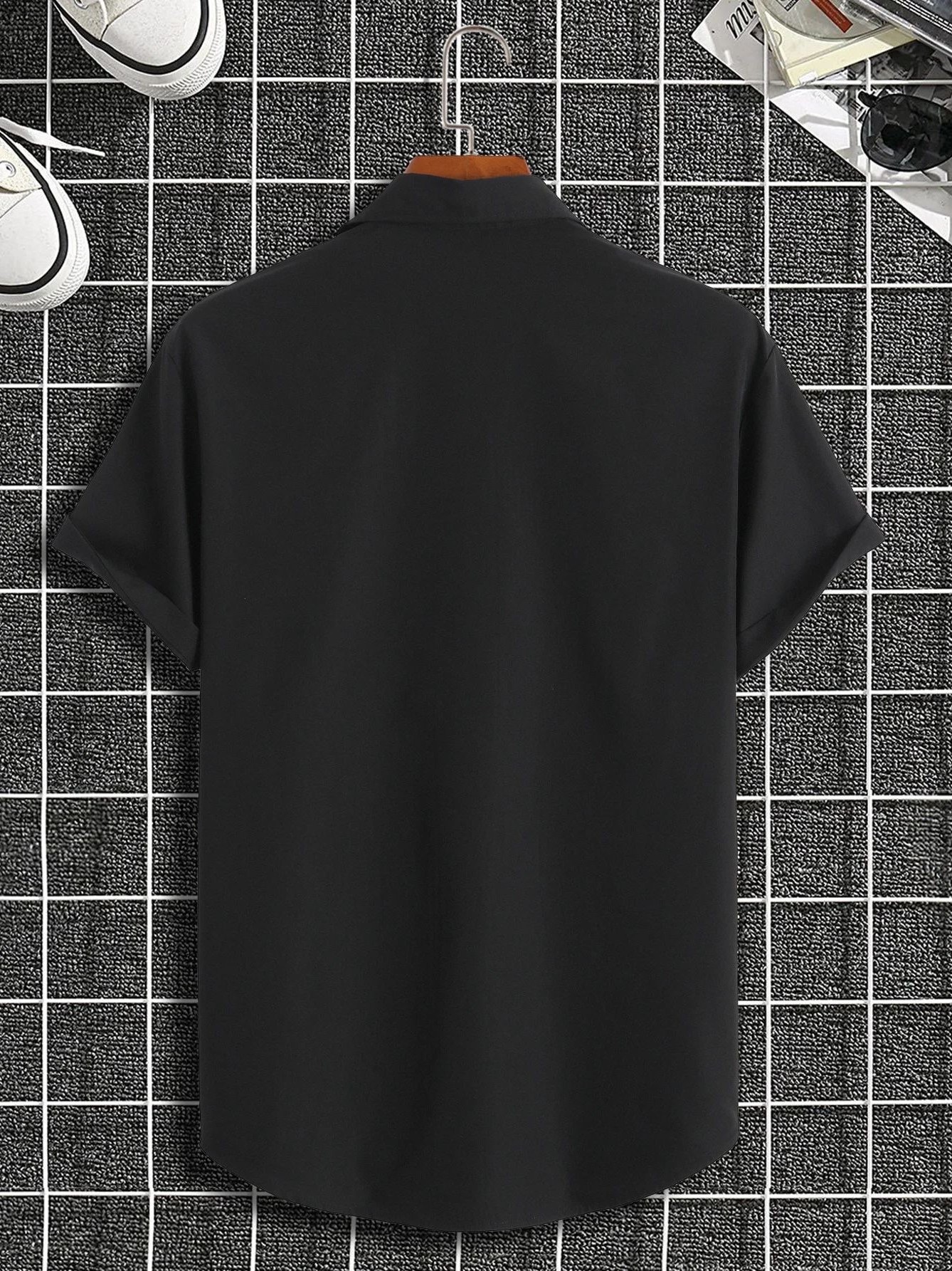 New Men's Slim Fit Short Sleev - Summer Line Clothing Brand ulasan dan harga