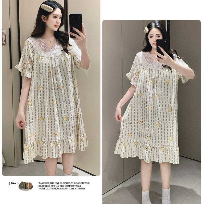 Plus Size Sweet Floral Print N - Summer Clothing Ladies ulasan dan harga