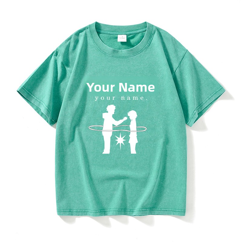 Loose Cotton round Neck Short  - Summer Clothing Name ulasan dan harga