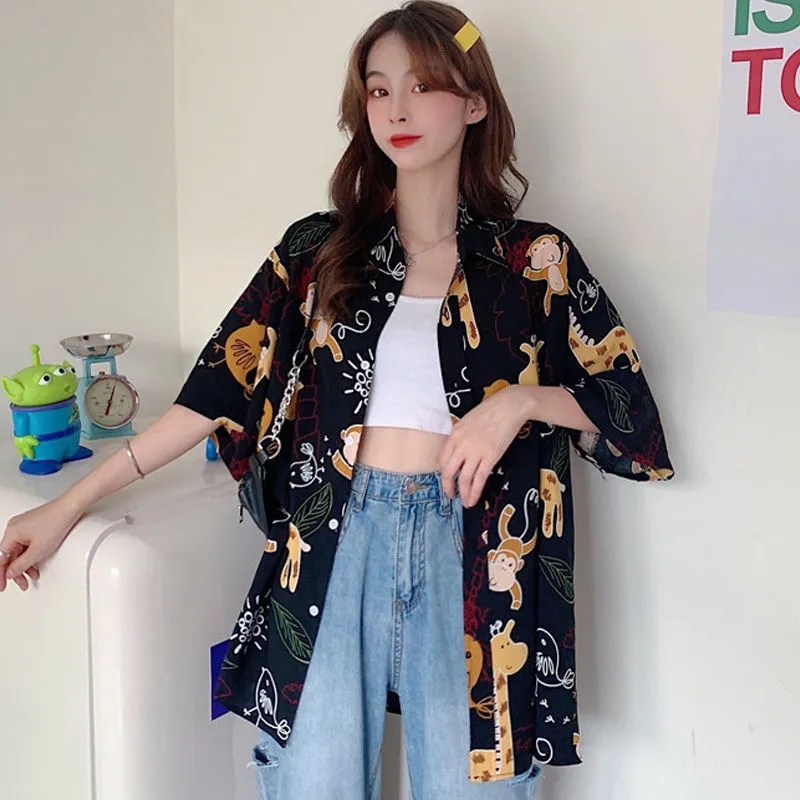 Print Shirts Summer Women's T- - Summer Clothing Aesthetic ulasan dan harga
