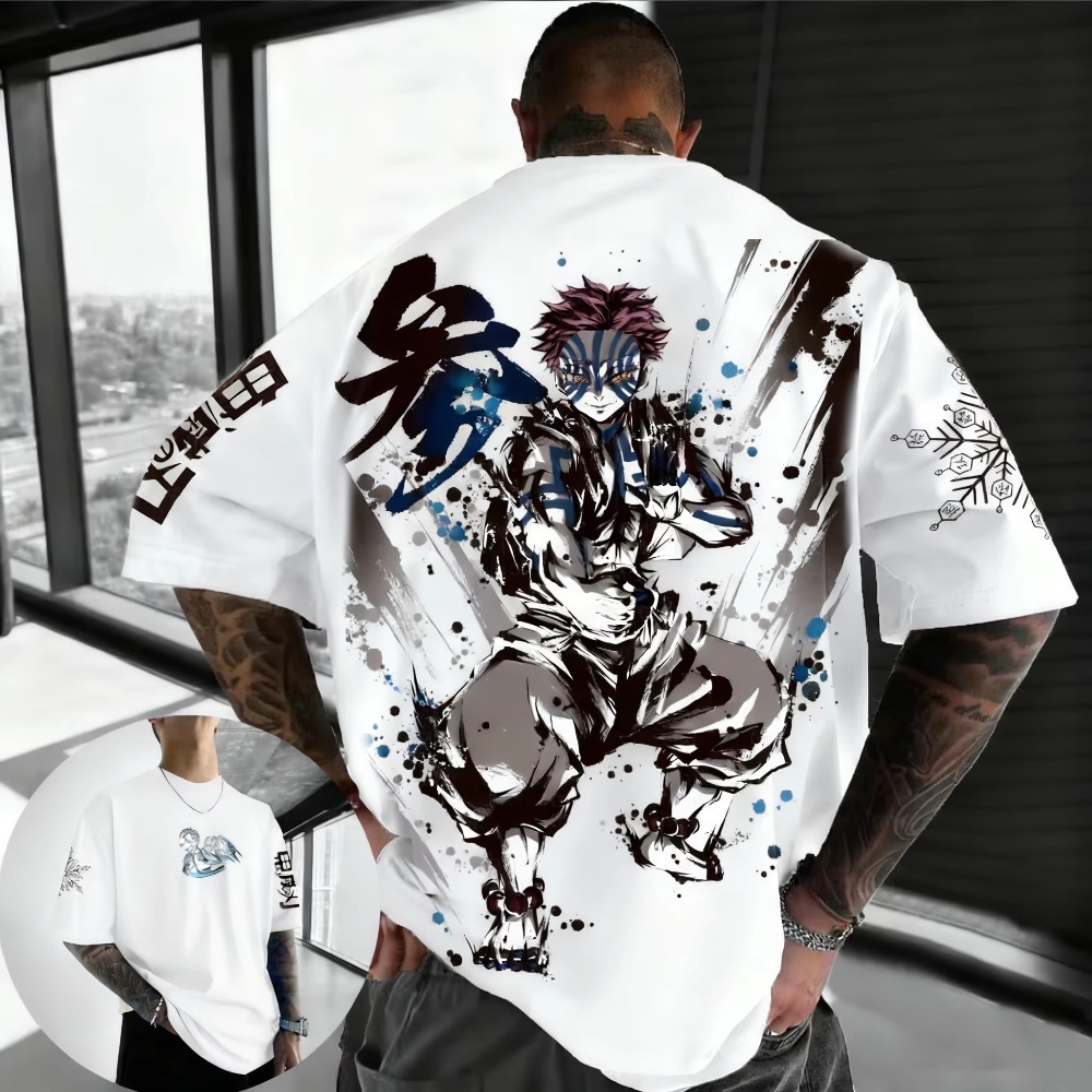 Summer Plus Size Demon Slayer  - Summer Clothing Styles Men ulasan dan harga