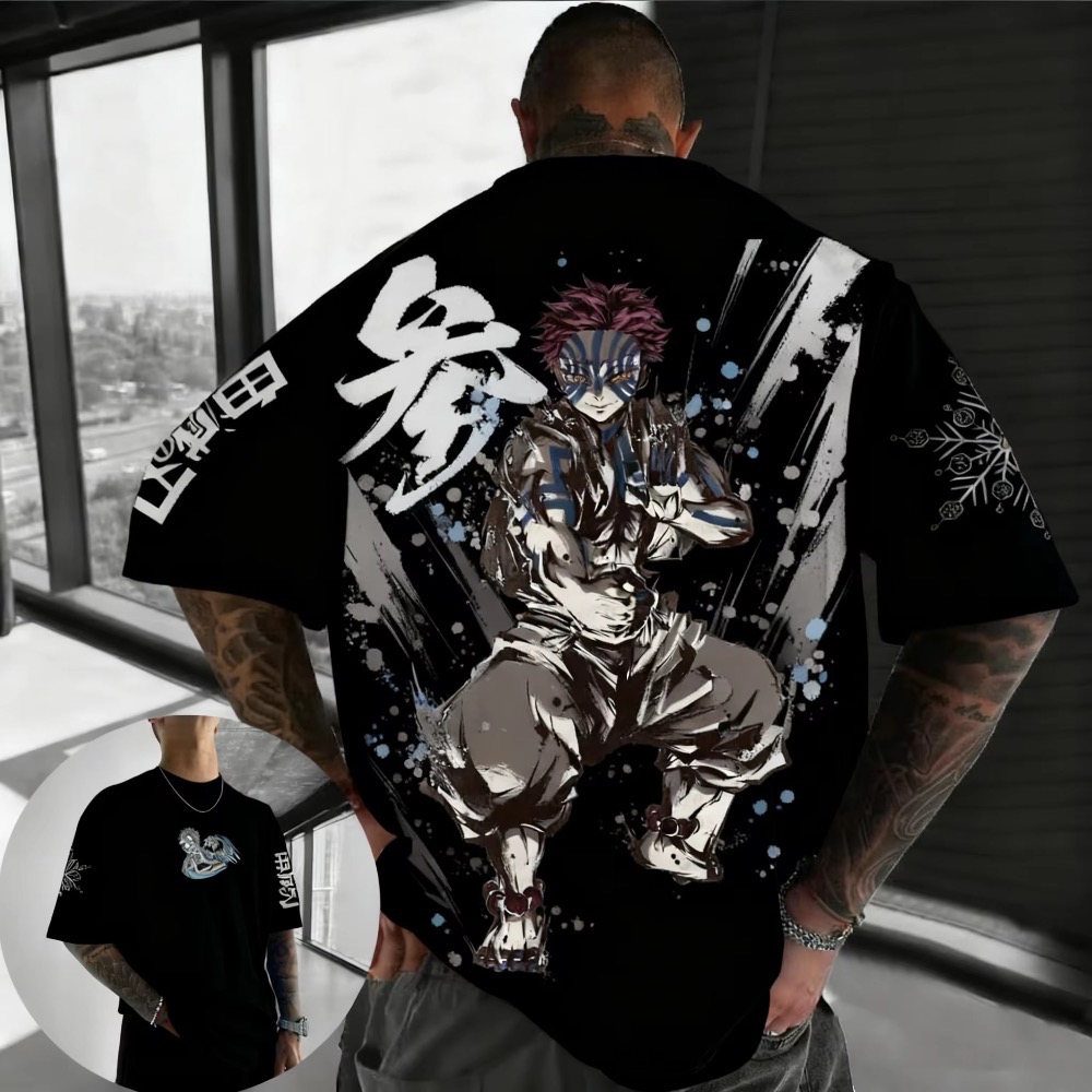 Summer Plus Size Demon Slayer  - Summer Clothing Styles Men ulasan dan harga