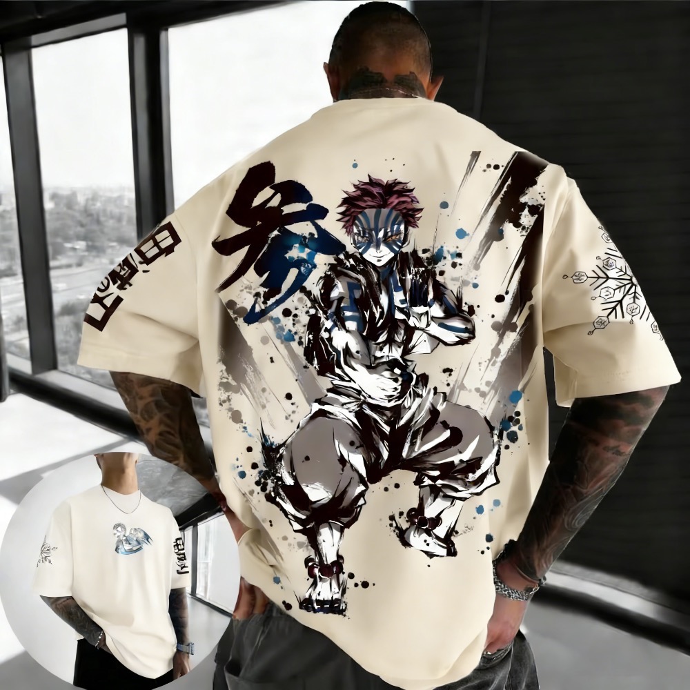 Summer Plus Size Demon Slayer  - Summer Clothing Styles Men ulasan dan harga