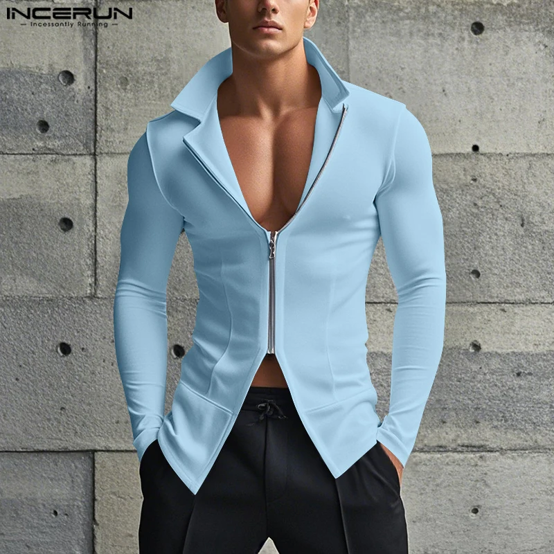 INCERUN 2026 Fashion Men's T-s - Summer Clothing Colors 2026 ulasan dan harga