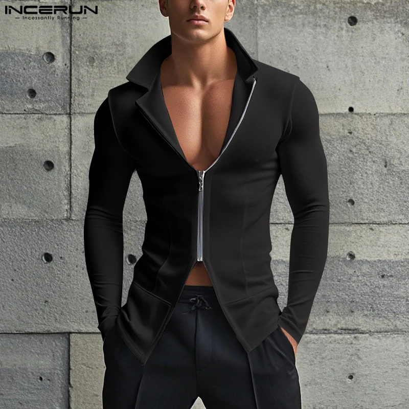 INCERUN 2026 Fashion Men's T-s - Summer Clothing Colors 2026 ulasan dan harga