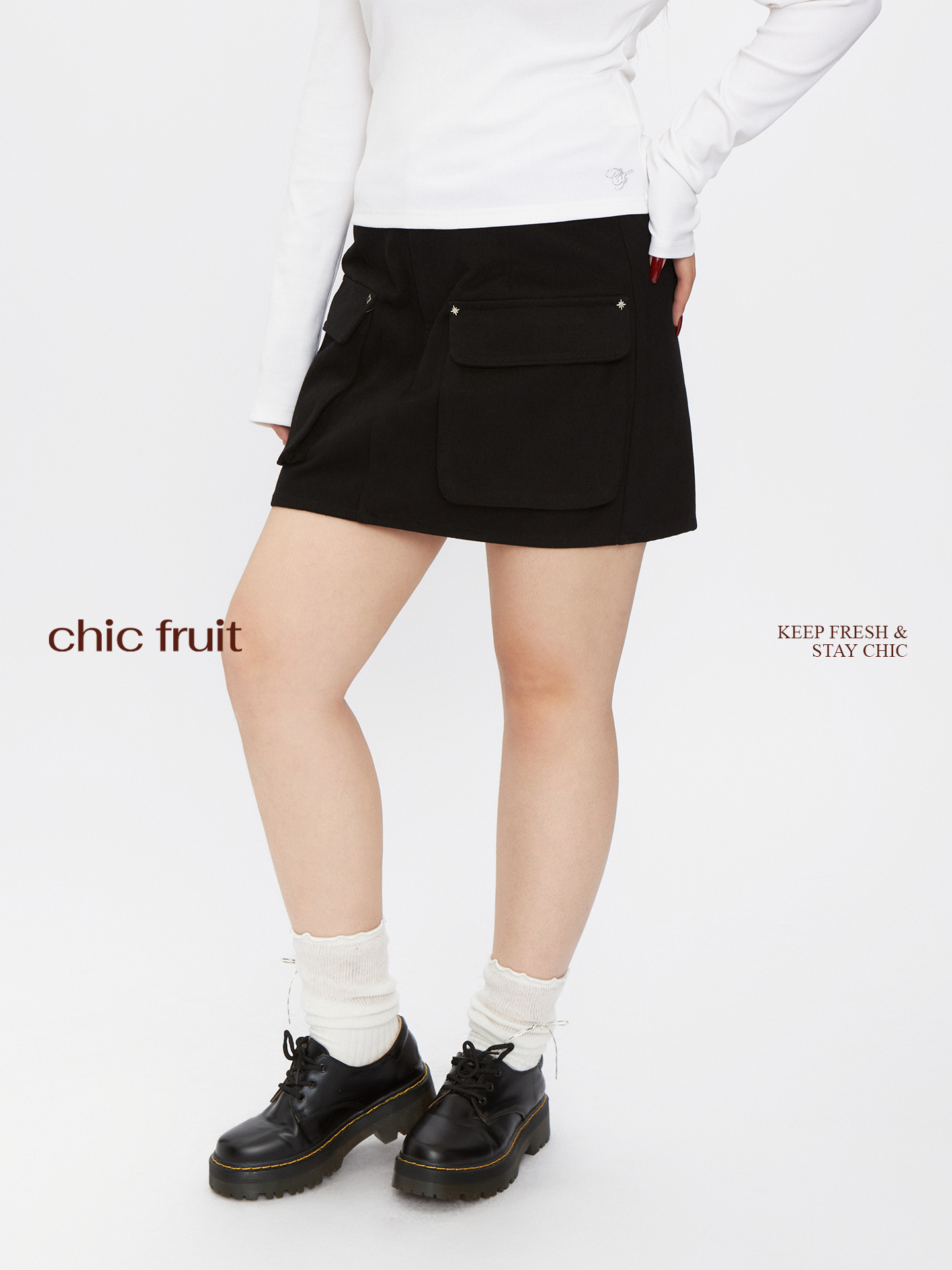High Waist A-Line Half Skirt w - Summer Line Clothing Brand ulasan dan harga