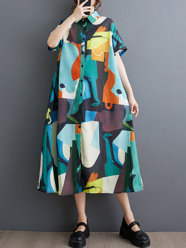 Loose A-Line Short Sleeve Summ - Summer Line Clothing Brand ulasan dan harga