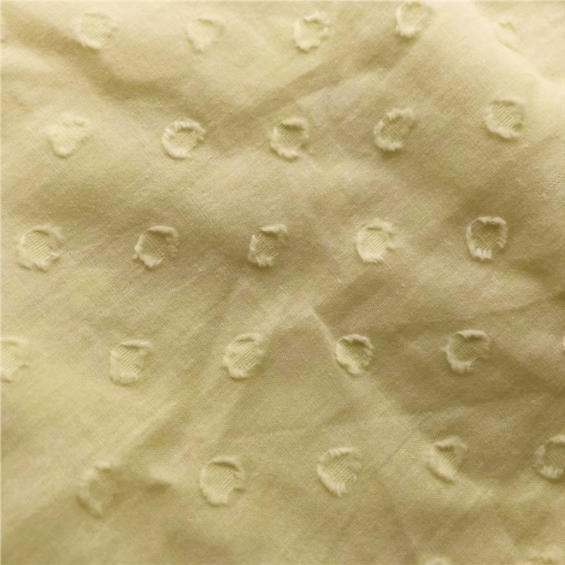 Solid Washed Cotton Polka Dot  - Summer Clothing Material ulasan dan harga