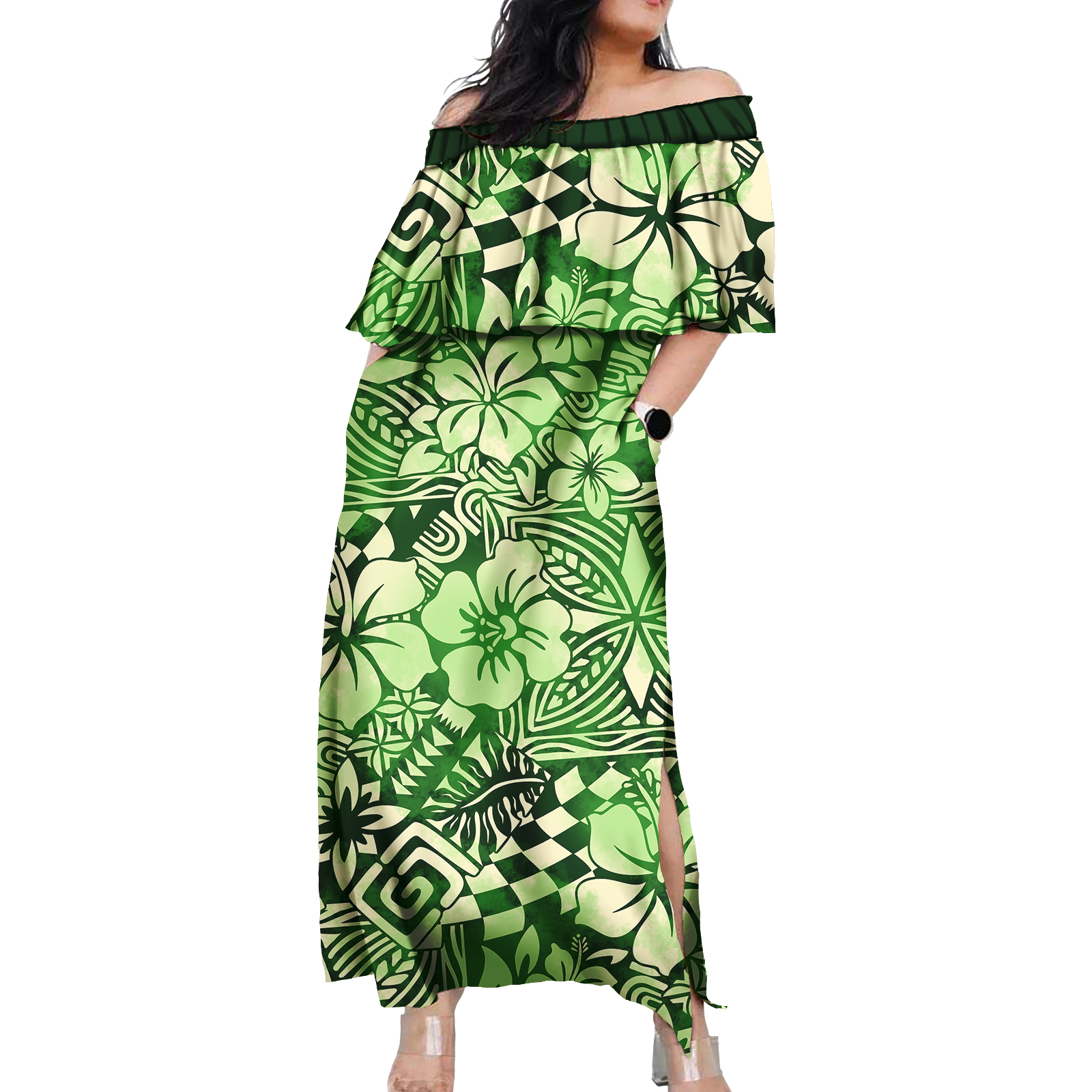 Hawaiian Floral Design Women D - Summer Clothing Plus ulasan dan harga