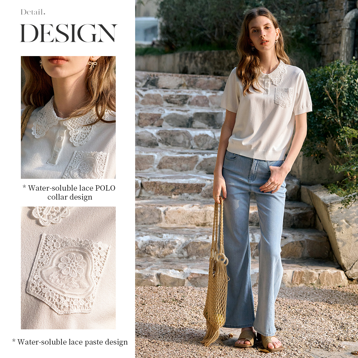 OLrain White Pullover Sweater  - Summer Jumper Clothing ulasan dan harga
